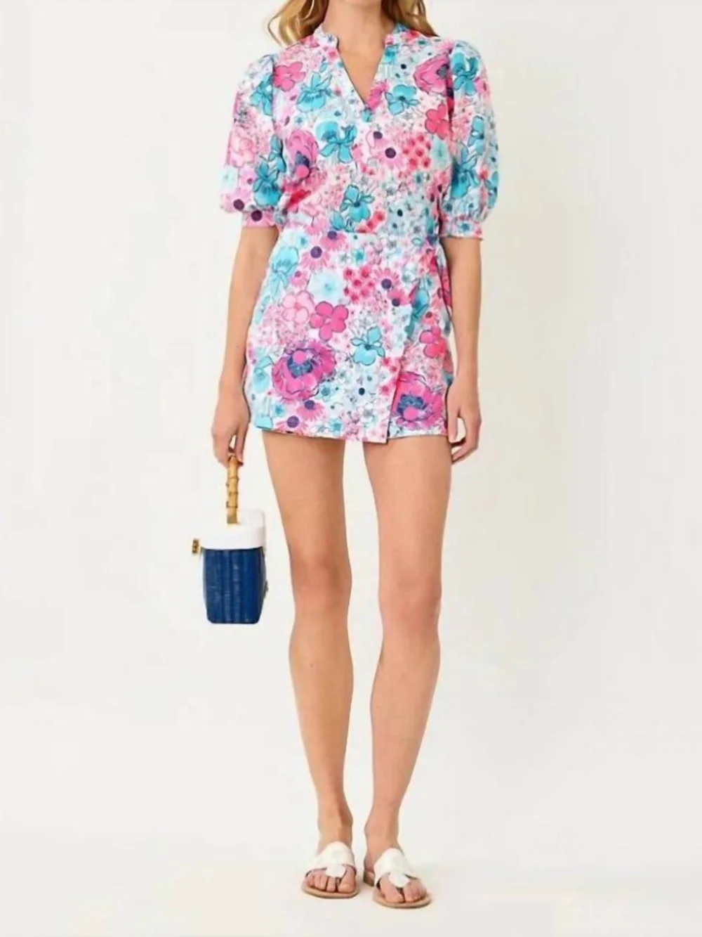 LILLY PULITZER Mialeigh Elbow Sleeve Linen Top - Resort White In All Her Glory 4